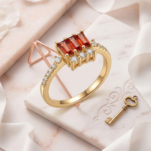 orange blossom cluster ring