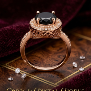 onyx crystal premium ring