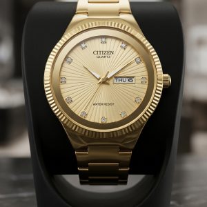 citizen quartz golden emperior watch